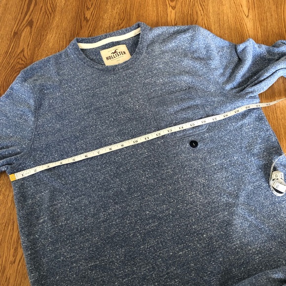 Hollister California termo long sleeve sweatshirt men’s large size blue - Picture 6 of 8